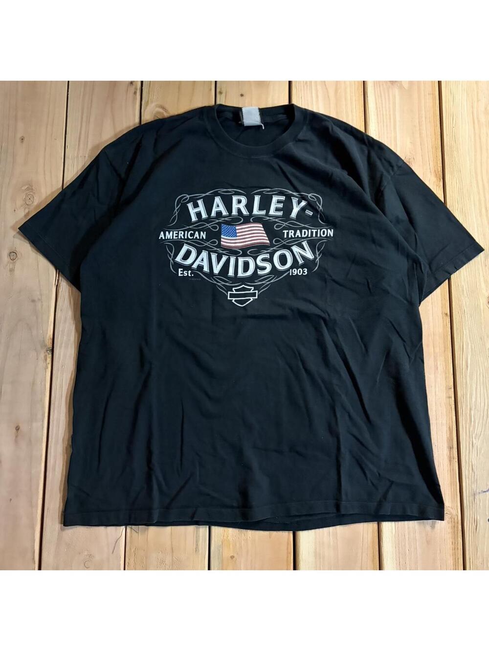 Harley Davidson black cotton t-shirt